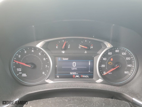 2021 Chevrolet Equinox LT with VIN 2GNAXUEV5M6158107, listed as a Copart auction lot 65142674 with 52,325 mi miles and Salvage Title. Bid and sale history available at carsss.com. Image 9.