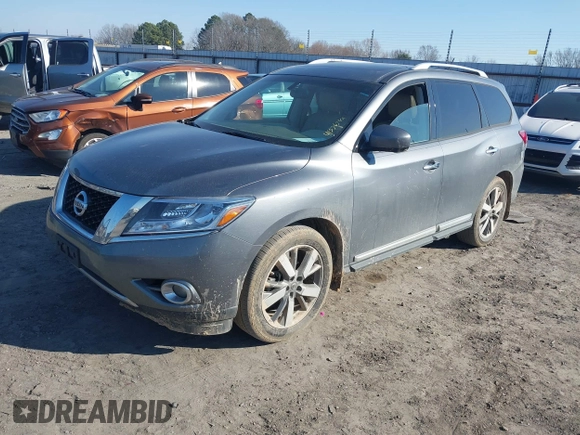 2015 Nissan Pathfinder SL with VIN 5N1AR2MM2FC668260, listed as a IAAI auction lot 41666222 with 196,800 mi miles and . Bid and sale history available at DreamBid. Image 17.