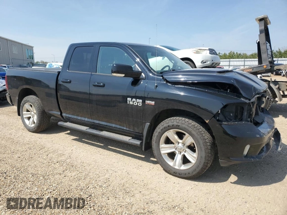 2015 Ram 1500 Sport with VIN 1C6RR7HT3FS519116, listed as a Copart auction lot 65647615 with 275,562 mi miles and Salvage title. Bid and sale history available at DreamBid. Image 4.