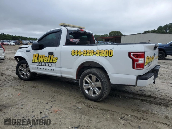 2018 Ford F-150 XL with VIN 1FTMF1C57JFB02794, listed as a Copart auction lot 58041445 with 279,074 mi miles and Salvage title. Bid and sale history available at DreamBid. Image 2.
