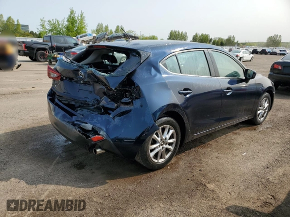 2016 Mazda 3 i Touring with VIN 3MZBM1L74GM318638, listed as a Copart auction lot 59168915 with 88,947 mi miles and Salvage title. Bid and sale history available at DreamBid. Image 3.