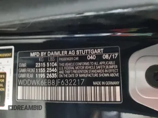 2018 Mercedes-Benz C 43 AMG с VIN WDDWK6EB8JF632217, выставлен на аукционе Copart как лот 87770605 с пробегом Не указан миль и Списание • Salvage title. История ставок и продаж доступна на DreamBid. Изображение 12.