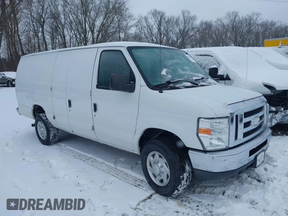 2014 Ford Econoline Cargo Commercial with VIN 1FTSS3EL3EDA46848, listed as a IAAI auction lot 41259625 with 106,293 mi miles and . Bid and sale history available at DreamBid. Image 1.