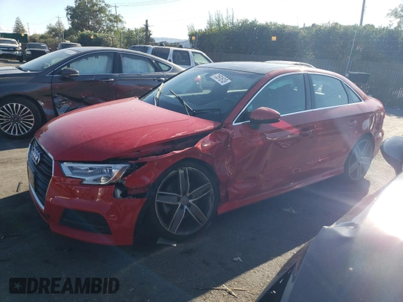 2017 Audi A3 Sedan Premium Plus with VIN WAUJ8GFF2H1023042, listed as a Copart auction lot 73591613 with 52,110 mi miles. Bid and sale history available at carsss.com. Image 1.