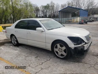 2005 Lexus LS 430 with VIN JTHBN36F250182474, listed as a Copart auction lot 54141425 with 177,907 mi miles and Salvage Title. Bid and sale history available at carsss.com. Image 4.
