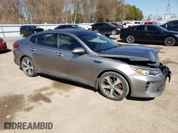 2016 Kia Optima SXL Turbo with VIN 5XXGV4L21GG083385, listed as a Copart auction lot 53548285 with 73,096 mi miles and Salvage title. Bid and sale history available at DreamBid. Image 4.