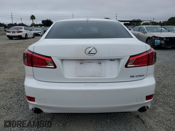 2012 Lexus IS 250 with VIN JTHBF5C20C5160046, listed as a Copart auction lot 59805455 with 90,274 mi miles and Salvage title. Bid and sale history available at DreamBid. Image 6.