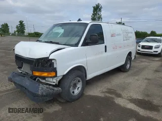 2018 Chevrolet Express Cargo с VIN 1GCWGAFP9J1241003, выставлен на аукционе Copart как лот 58662385 с пробегом Не указан миль и Списание • Salvage title. История ставок и продаж доступна на DreamBid. Изображение 1.