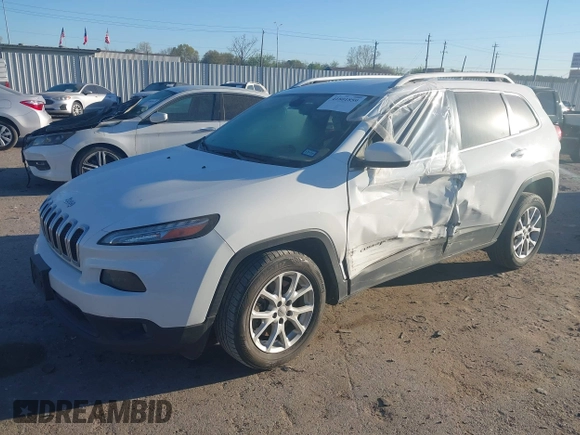 2018 Jeep Cherokee Latitude Plus with VIN 1C4PJLLB1JD590634, listed as a IAAI auction lot 41801859 with 89,457 mi miles. Bid and sale history available at carsss.com. Image 17.