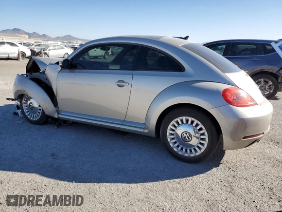 2014 Volkswagen Beetle 2.5L w/Sun with VIN 3VWJP7AT8EM629833, listed as a Copart auction lot 44813425 with 81,625 mi miles and Salvage Title. Bid and sale history available at DreamBid. Image 2.