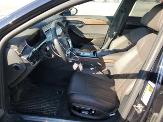 2023 Audi A8 with VIN WAULDAF86PN002950, listed as a Copart auction lot 77352374 with 4,444 mi miles and Salvage Title. Bid and sale history available at carsss.com. Image 7.