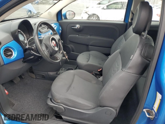 2015 FIAT 500 Pop with VIN 3C3CFFAR2FT613524, listed as a Copart auction lot 49946945 with 144,570 mi miles and Salvage Title. Bid and sale history available at carsss.com. Image 7.