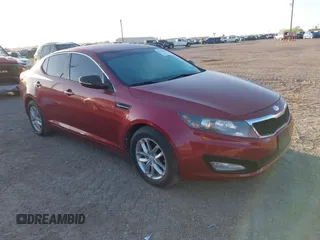 2013 Kia Optima LX with VIN 5XXGM4A71DG221343, listed as a IAAI auction lot 41740680 with 149,618 mi miles. Bid and sale history available at carsss.com. Image 1.