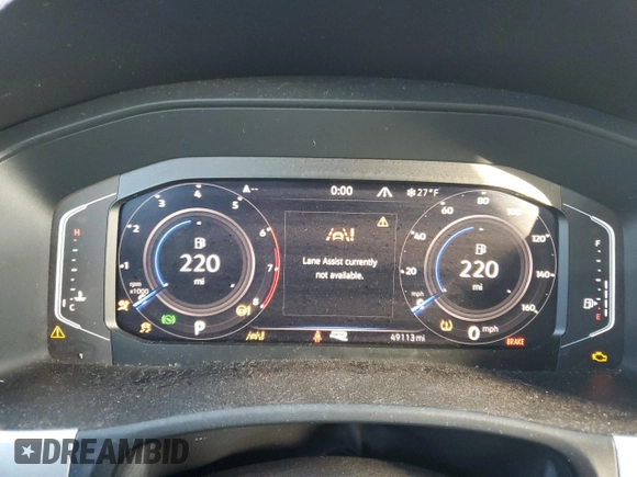 2022 Volkswagen Atlas SEL Premium R-Line с VIN 1V2FE2CA1NC219212, выставлен на аукционе Copart как лот 88498855 с пробегом 49 113 миль миль и Списание • Salvage title. История ставок и продаж доступна на DreamBid. Изображение 9.