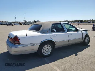 2005 Mercury Grand Marquis GS with VIN 2MEFM74W55X654070, listed as a Copart auction lot 53114785 with 56,128 mi miles and Salvage Title. Bid and sale history available at DreamBid. Image 3.