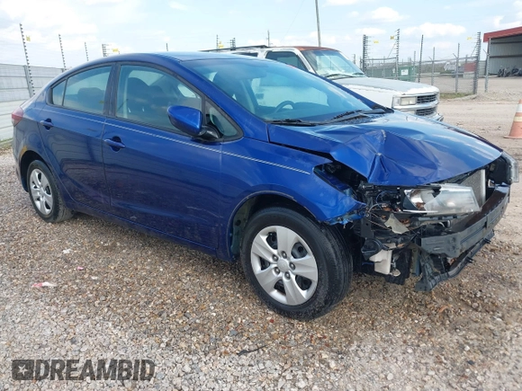 2018 Kia Forte LX with VIN 3KPFK4A7XJE182368, listed as a IAAI auction lot 41687402 with 100,638 mi miles. Bid and sale history available at carsss.com. Image 1.