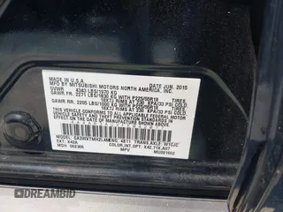 2015 Mitsubishi Outlander Sport ES with VIN 4A4AR3AUXFE042077, listed as a IAAI auction lot 42001461 with 157,545 mi miles. Bid and sale history available at carsss.com. Image 9.