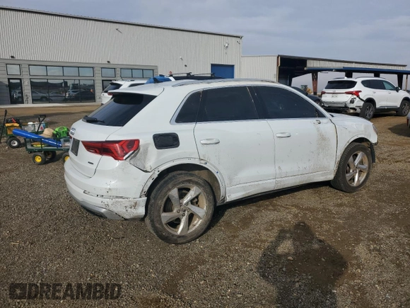 2019 Audi Q3 Premium with VIN WA1AECF30K1085132, listed as a Copart auction lot 80552304 with 121,758 mi miles and Salvage Title. Bid and sale history available at carsss.com. Image 3.