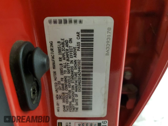 2004 Pontiac Vibe с VIN 5Y2SM62814Z446582, выставлен на аукционе Copart как лот 52628505 с пробегом 91 310 миль миль и Списание • Salvage title. История ставок и продаж доступна на DreamBid. Изображение 13.