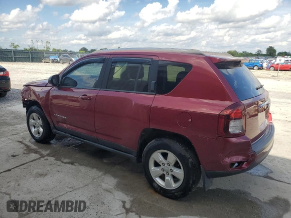 2015 Jeep Compass Sport with VIN 1C4NJCBA7FD190830, listed as a Copart auction lot 55648455 with 106,758 mi miles and Salvage Title. Bid and sale history available at carsss.com. Image 2.