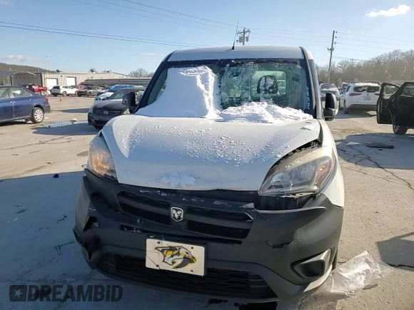 2017 Ram ProMaster City Cargo Van Tradesman with VIN ZFBERFAB4H6E21507, listed as a Copart auction lot 46159765 with 140,260 mi miles and Salvage Title. Bid and sale history available at carsss.com. Image 11.