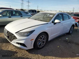 2021 Hyundai Sonata SEL with VIN 5NPEL4JAXMH086423, listed as a Copart auction lot 83465744 with 199,157 mi miles and Salvage Title. Bid and sale history available at carsss.com. Image 1.
