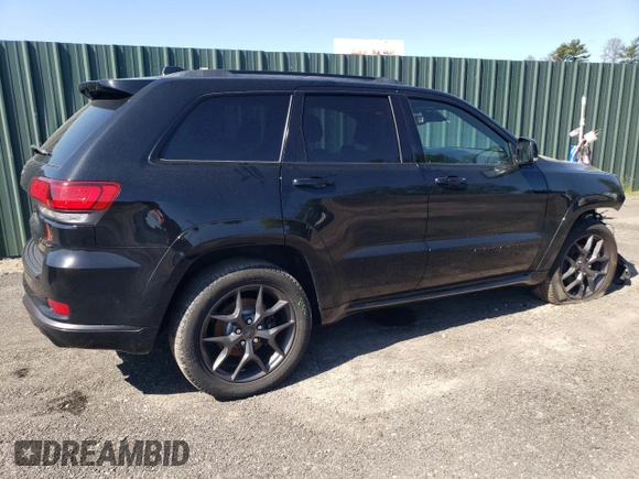 2019 Jeep Grand Cherokee Limited with VIN 1C4RJFBGXKC843402, listed as a Copart auction lot 57148265 with 96,615 mi miles and Salvage title. Bid and sale history available at DreamBid. Image 3.