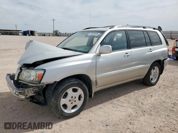 2007 Toyota Highlander w/3rd Row with VIN JTEDP21A270131839, listed as a Copart auction lot 56636495 with 205,488 mi miles and Salvage title. Bid and sale history available at DreamBid. Image 1.