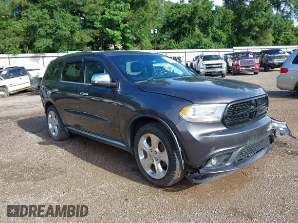 2015 Dodge Durango SXT with VIN 1C4RDHAG0FC771247, listed as a IAAI auction lot 42463389 with 171,668 mi miles and . Bid and sale history available at DreamBid. Image 1.
