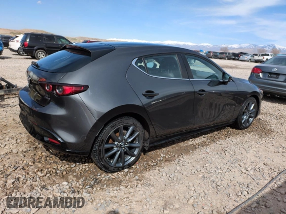 2019 Mazda 3 with VIN JM1BPBJM7K1140562, listed as a Copart auction lot 48569325 with 46,510 mi miles and Salvage title. Bid and sale history available at DreamBid. Image 3.
