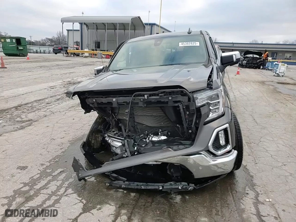 2019 GMC Sierra 1500 SLT with VIN 1GTU9DED2KZ322373, listed as a Copart auction lot 45382825 with 74,890 mi miles and Salvage Title. Bid and sale history available at carsss.com. Image 14.
