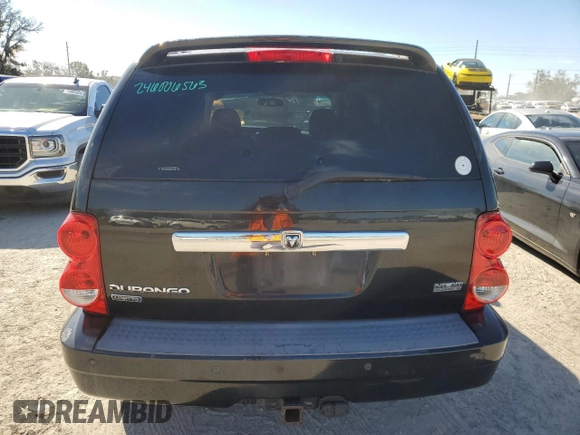 2007 Dodge Durango Limited with VIN 1D8HD58237F542454, listed as a Copart auction lot 75295324 with 113,103 mi miles and Salvage title. Bid and sale history available at DreamBid. Image 6.