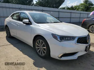 2018 Acura TLX Technology with VIN 19UUB1F50JA002526, listed as a Copart auction lot 65847825 with 57,767 mi miles and Salvage title. Bid and sale history available at DreamBid. Image 4.