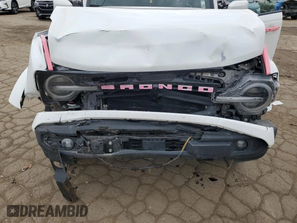 2022 Ford Bronco with VIN 1FMDE5DH5NLA94216, listed as a Copart auction lot 59173445 with 27,626 mi miles and Non repairable. Bid and sale history available at DreamBid. Image 11.