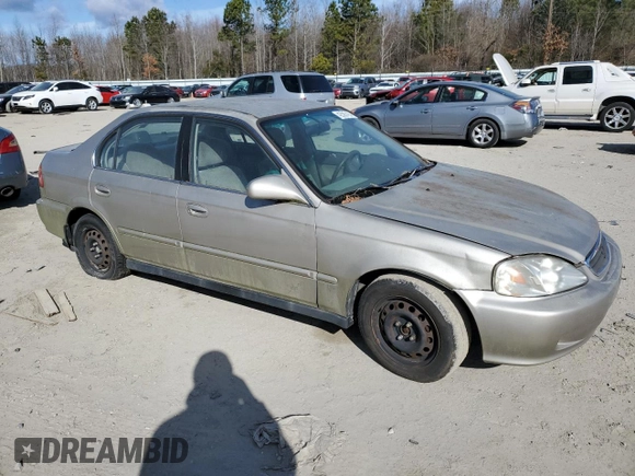 2000 Honda Civic LX with VIN 1HGEJ6676YL024485, listed as a Copart auction lot 42587424 with 176,591 mi miles and Clean Title. Bid and sale history available at carsss.com. Image 4.