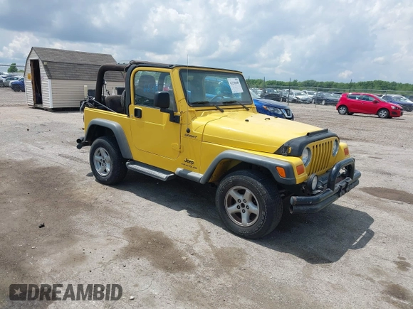 2004 Jeep Wrangler Sport z VIN 1J4FA49S04P701986, wystawiony jako IAAI lot #42256648 z przebiegiem 129 946 mil mil oraz . Historia ofert i sprzedaży dostępna na DreamBid. Obrazek 1.