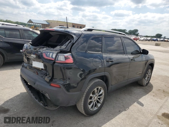 2019 Jeep Cherokee Latitude Plus z VIN 1C4PJMLB9KD393699, wystawiony jako Copart lot #56906055 z przebiegiem 52 674 mil mil oraz Szkoda całkowita • Salvage title. Historia ofert i sprzedaży dostępna na DreamBid. Obrazek 3.