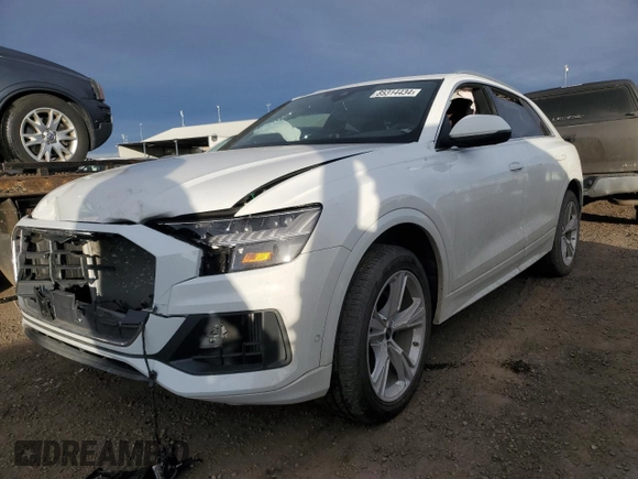 2023 Audi Q8 Premium Plus with VIN WA1BVBF11PD022656, listed as a Copart auction lot 85314434 with Not provided miles and Salvage title. Bid and sale history available at DreamBid. Image 1.