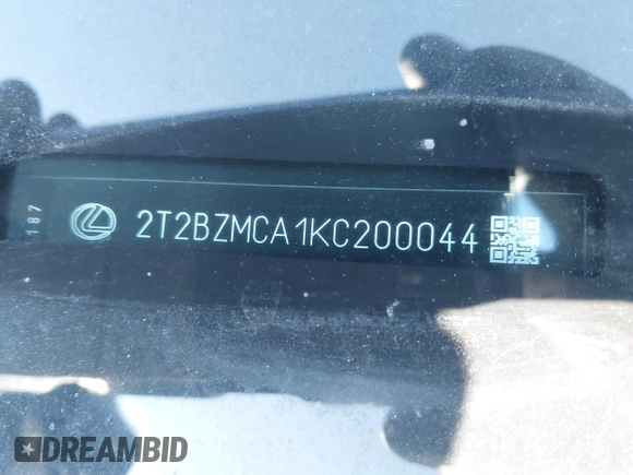 2019 Lexus RX with VIN 2T2BZMCA1KC200044, listed as a IAAI auction lot 41963690 with 15,505 mi miles. Bid and sale history available at carsss.com. Image 17.