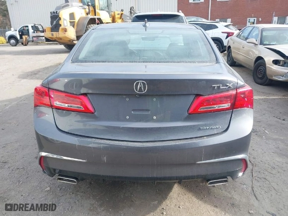 2018 Acura TLX w/Technology Pkg with VIN 19UUB3F57JA003085, listed as a IAAI auction lot 41321352 with 99,365 mi miles. Bid and sale history available at carsss.com. Image 16.