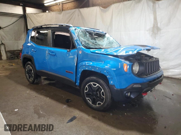 2015 Jeep Renegade Trailhawk with VIN ZACCJBCT0FPB74673, listed as a Copart auction lot 63626295 with 152,146 mi miles and Salvage title. Bid and sale history available at DreamBid. Image 4.