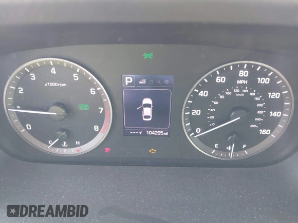 2016 Hyundai Sonata Sport with VIN 5NPE34AF1GH435470, listed as a IAAI auction lot 42004324 with 104,295 mi miles and . Bid and sale history available at DreamBid. Image 7.