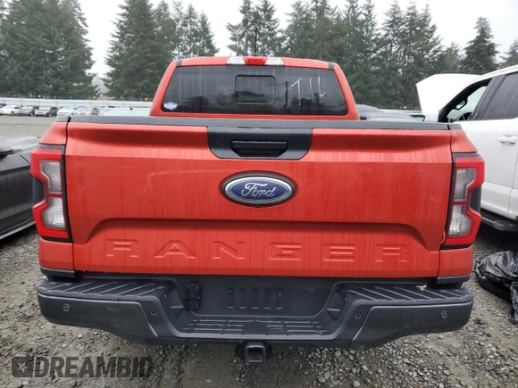 2024 Ford Ranger XLT with VIN 1FTER4HH3RLE32171, listed as a Copart auction lot 41435325 with 1,709 mi miles and Salvage Title. Bid and sale history available at carsss.com. Image 6.