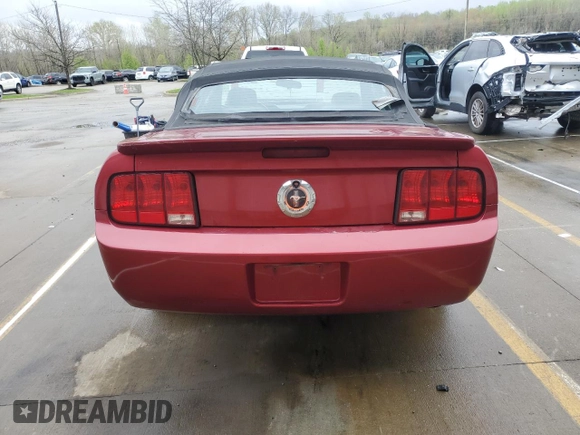 2007 Ford Mustang Deluxe with VIN 1ZVFT84N275353646, listed as a Copart auction lot 51713595 with 189,090 mi miles and Salvage Title. Bid and sale history available at carsss.com. Image 6.