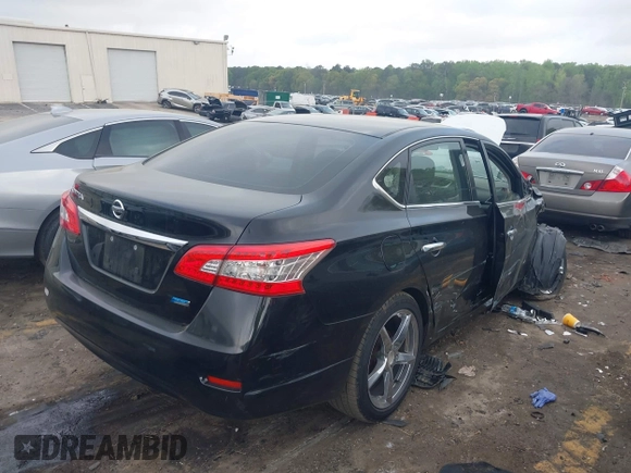 2013 Nissan Sentra S with VIN 3N1AB7AP0DL770424, listed as a IAAI auction lot 41951191 with 129,348 mi miles and . Bid and sale history available at DreamBid. Image 4.