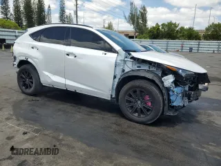 2021 Lexus NX with VIN JTJDARBZ6M5027627, listed as a Copart auction lot 54529345 with 42,842 mi miles and Salvage Title. Bid and sale history available at carsss.com. Image 4.