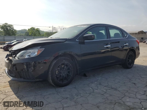 2019 Nissan Sentra S z VIN 3N1AB7AP3KY383463, wystawiony jako Copart lot #54905165 z przebiegiem 62 955 mil mil oraz Szkoda całkowita • Salvage title. Historia ofert i sprzedaży dostępna na DreamBid. Obrazek 1.
