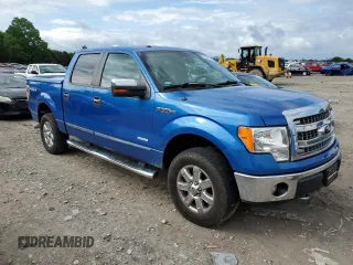 2013 Ford F-150 XL with VIN 1FTFW1ET4DKE90681, listed as a Copart auction lot 56385965 with 165,328 mi miles and Salvage title. Bid and sale history available at DreamBid. Image 4.