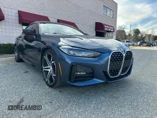 2021 BMW 4 Series 430i with VIN WBA53AP06MCF42734, listed as a Copart auction lot 53406215 with 121,670 mi miles and Clean Title. Bid and sale history available at DreamBid. Image 1.