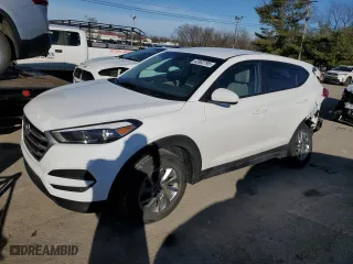 2018 Hyundai Tucson SE with VIN KM8J23A40JU808341, listed as a Copart auction lot 42802795 with 46,639 mi miles and Salvage Title. Bid and sale history available at carsss.com. Image 1.